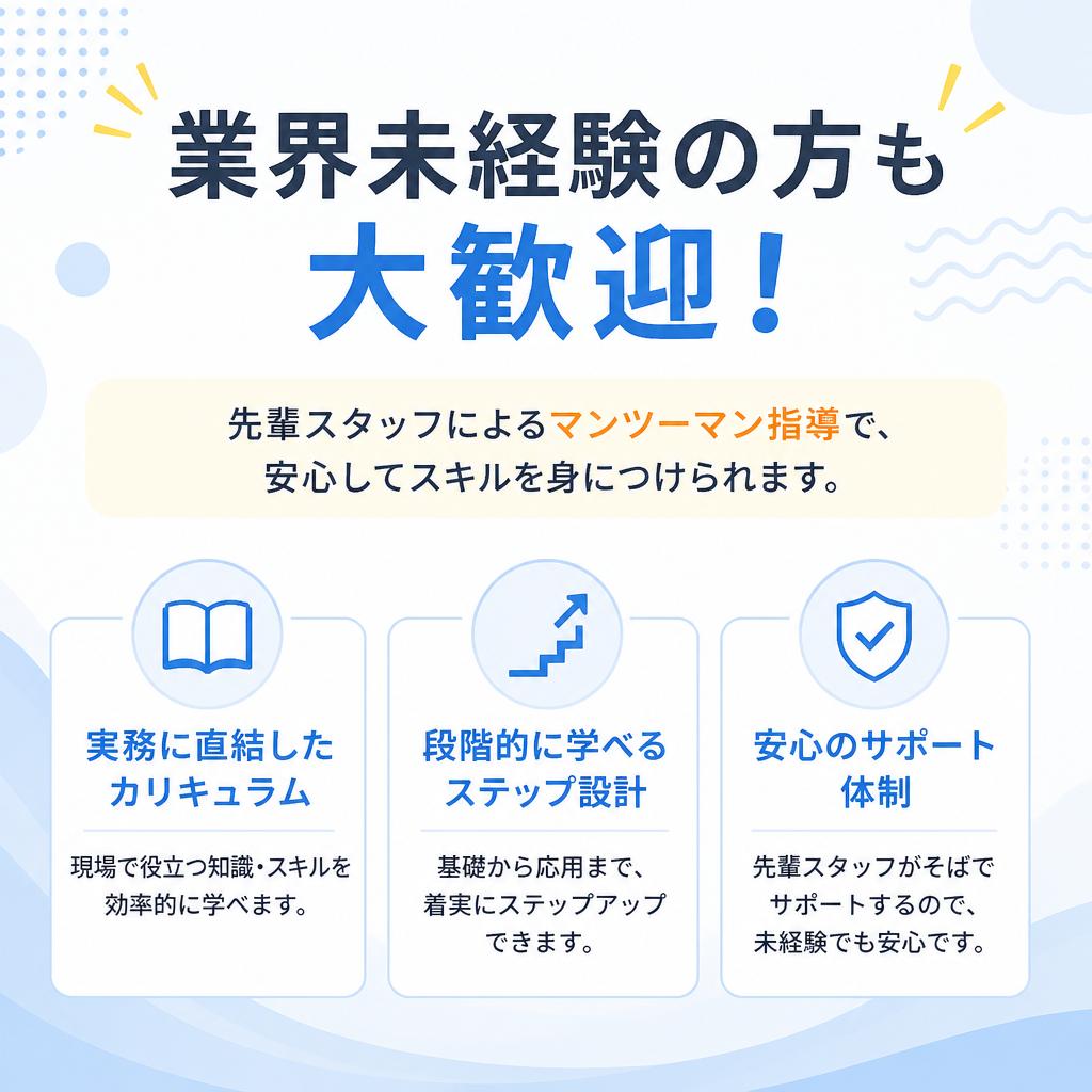充実したサポート体制